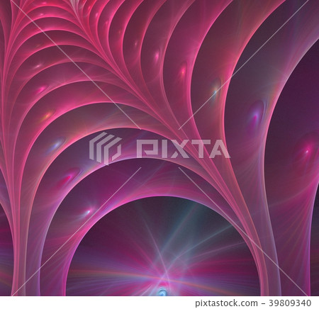 Pink spiral fractal picture 39809340