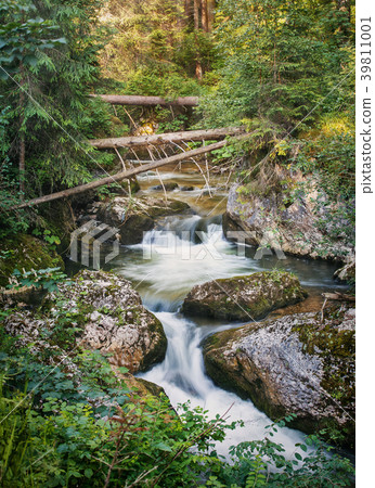 Summer landscape. Mountain stream. Summer landscape. Mountain stream. 39811001