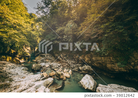 Martvili Canyon, Georgia. Landscape Abasha River 39812642
