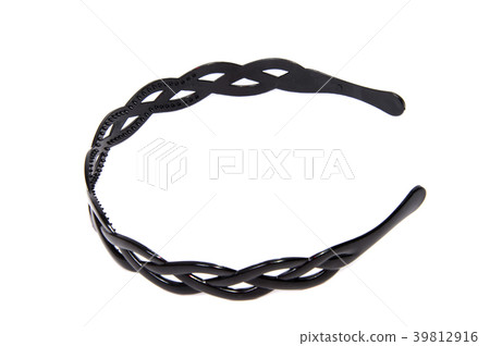 Women's  plastic hair clip isolated on white 39812916