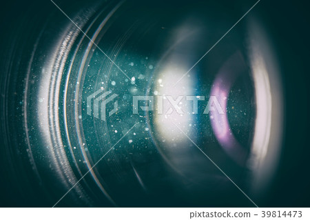Camera lens with lense reflections. 39814473