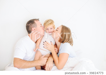 Happy and loving family morning concept. Happy and loving family morning concept. 39814773