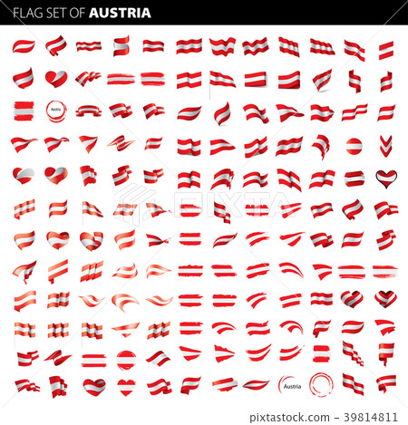 Austria flag, vector illustration Austria flag, vector illustration 39814811