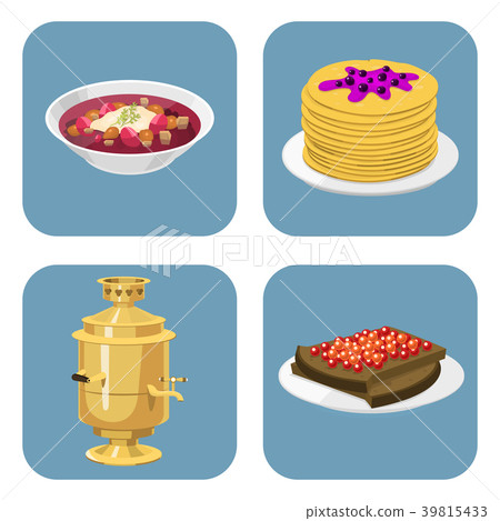 Traditional Russian cuisine culture dish course Traditional Russian cuisine culture dish course 39815433