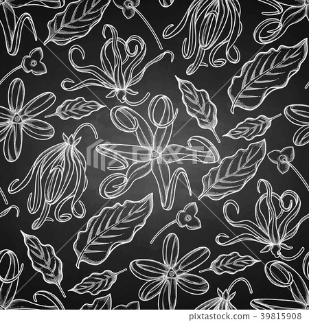 Graphic ylang ylang pattern 39815908