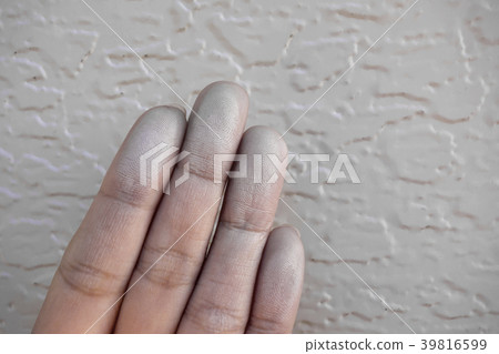 Chalking phenomenon deteriorated image material of outer wall 39816599