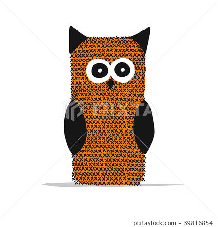 Knitting owl for your design Knitting owl for your design 39816854