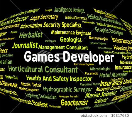 Games Developer Means Play Time And Career 39817680