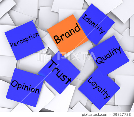Brand Post-It Note Means Company Marketing  39817728