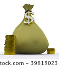 Dollar Bag Shows Money Earnings And Currency 39818023