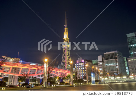 Night view of Aichi Prefecture Nagoya Sakae 39818773