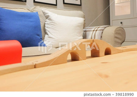 Wooden Rail Toy Train with Comfortable Sofa Wooden Rail Toy Train with Comfortable Sofa 39818990