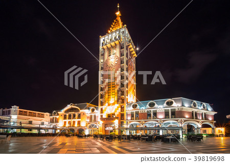 Piazza Square at night in Batumi, Adjara, Georgia Piazza Square at night in Batumi, Adjara, Georgia 39819698