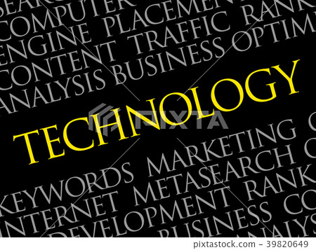 Technology word cloud collage Technology word cloud collage 39820649