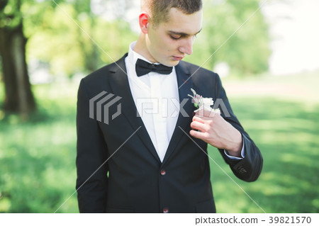 Headshot portrait of young man smiling isolated on Headshot portrait of young man smiling isolated on 39821570