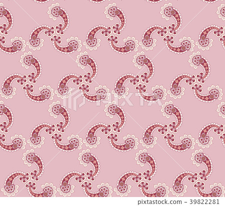 Floral seamless pattern. Oriental Flower ornament 39822281