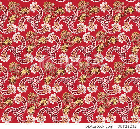 Floral seamless pattern. Oriental Flower ornament Floral seamless pattern. Oriental Flower ornament 39822282