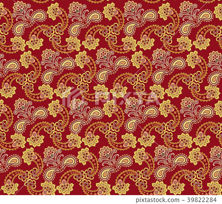 Floral seamless pattern. Oriental Flower ornament Floral seamless pattern. Oriental Flower ornament 39822284