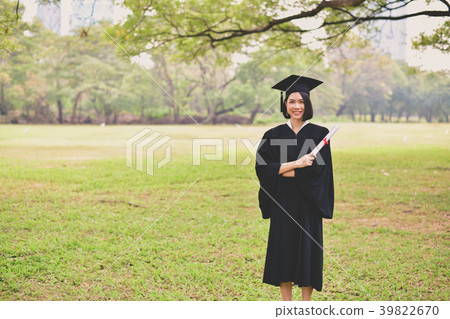 Graduation Concept. Graduated students on graduation day. Asian 39822670
