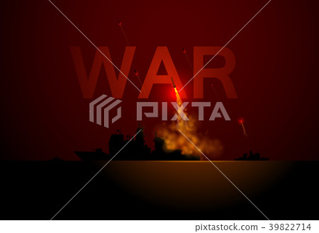 war ship missile launch on sea war ship missile launch on sea 39822714