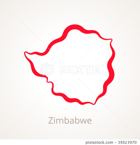 Zimbabwe - Outline Map Zimbabwe - Outline Map 39823970