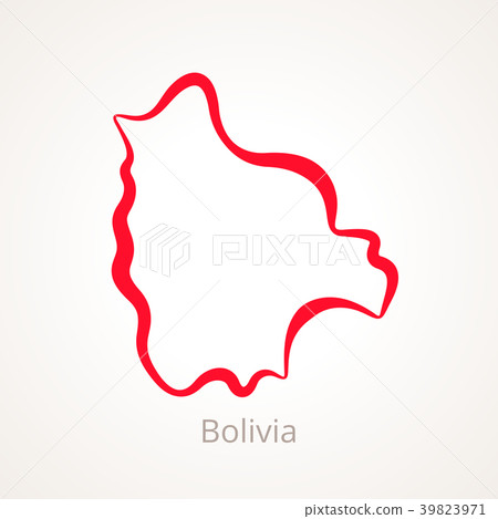 Bolivia - Outline Map 39823971