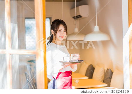 Young woman, floor staff Young woman, floor staff 39824339
