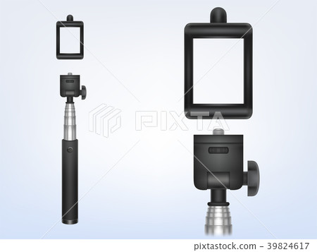 Vector 3d realistic monopod, selfiestick for 39824617