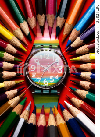 Wrist watches, colored pencils Wrist watches, colored pencils 39827196