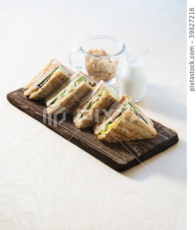 Sandwich, milk Sandwich, milk 39827216