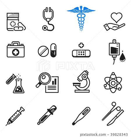 Basic icon clinic office or hospital. Basic icon clinic office or hospital. 39828343