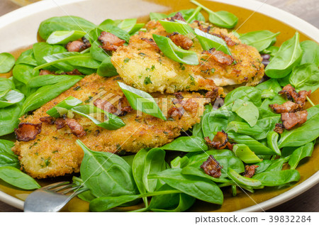 Rabbit steaks with herbs and sour cream Rabbit steaks with herbs and sour cream 39832284