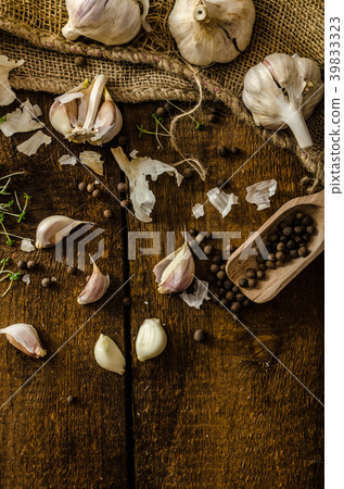 Domestic bio garlic - Czech, spices and fresh microgreens Domestic bio garlic 39833323