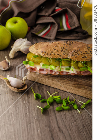 Baguette with the Prague ham 39833476