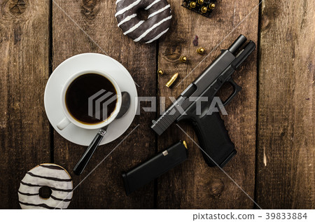 American police officer morning American police officer morning 39833884