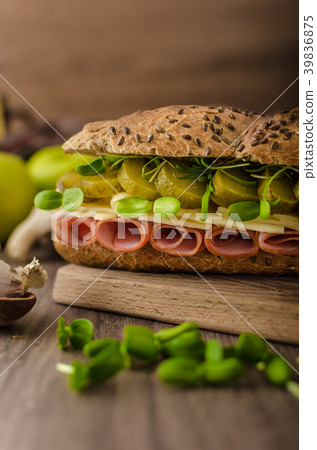 Baguette with the Prague ham Baguette with the Prague ham 39836875