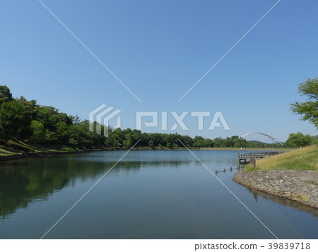 Sugi Yake Pond (June 2017 Toki City, Gifu Prefecture Michi-no-Eki Station "Toki Mino Yaki Kaido" and "Bringhouse" area) 39839718