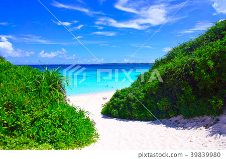 宮古島的宮古島。沙坡下到Sunayama海灘 39839980