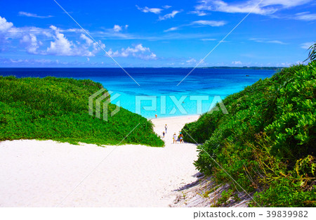 宮古島的宮古島。沙坡下到Sunayama海灘 39839982