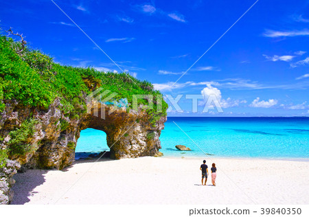 宮古島的宮古島。看一個沙灘的夫婦海 39840350