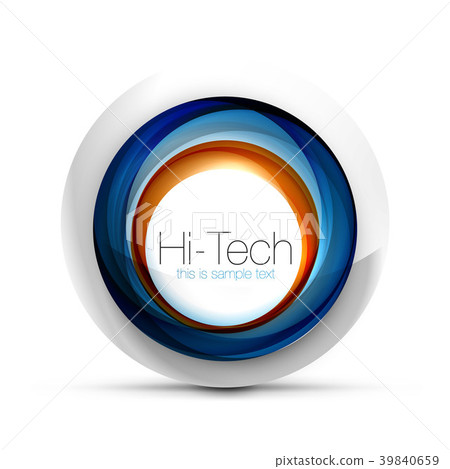 Digital techno sphere web banner, button or icon-插圖素材 [39840659] - PIXTA圖庫