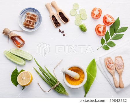 Natural herbal skin care products.  39842882