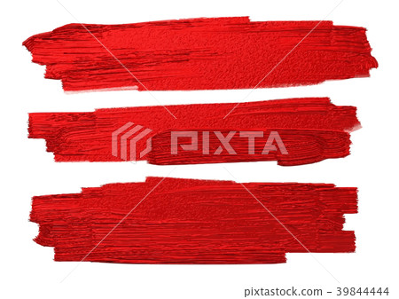 Red brush stoke texture on white background 39844444