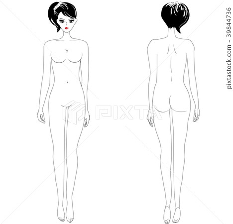 Female whole-body illustration Female whole-body illustration 39844736