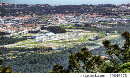 Estoril F1 racing circuit aerial view 39846578