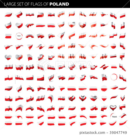 Poland flag, vector illustration Poland flag, vector illustration 39847749