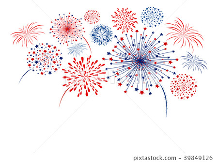 Firework design isolated on white background Firework design isolated on white background 39849126