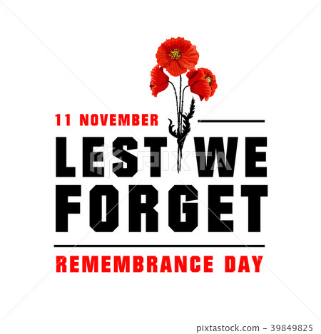 Vector poster for Remembrance day 39849825