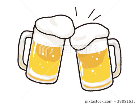 Cheers With Beer Stock Illustration