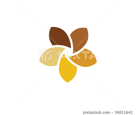 Plumeria flower icon vector illustration 39851642
